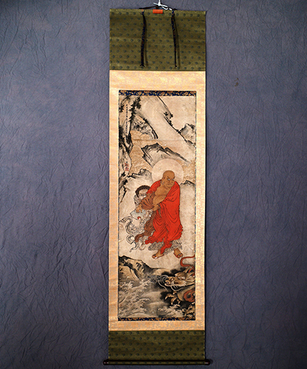【大得価即納】★釈迦生涯・大判八相図掛軸★絹本・日本製 仏像